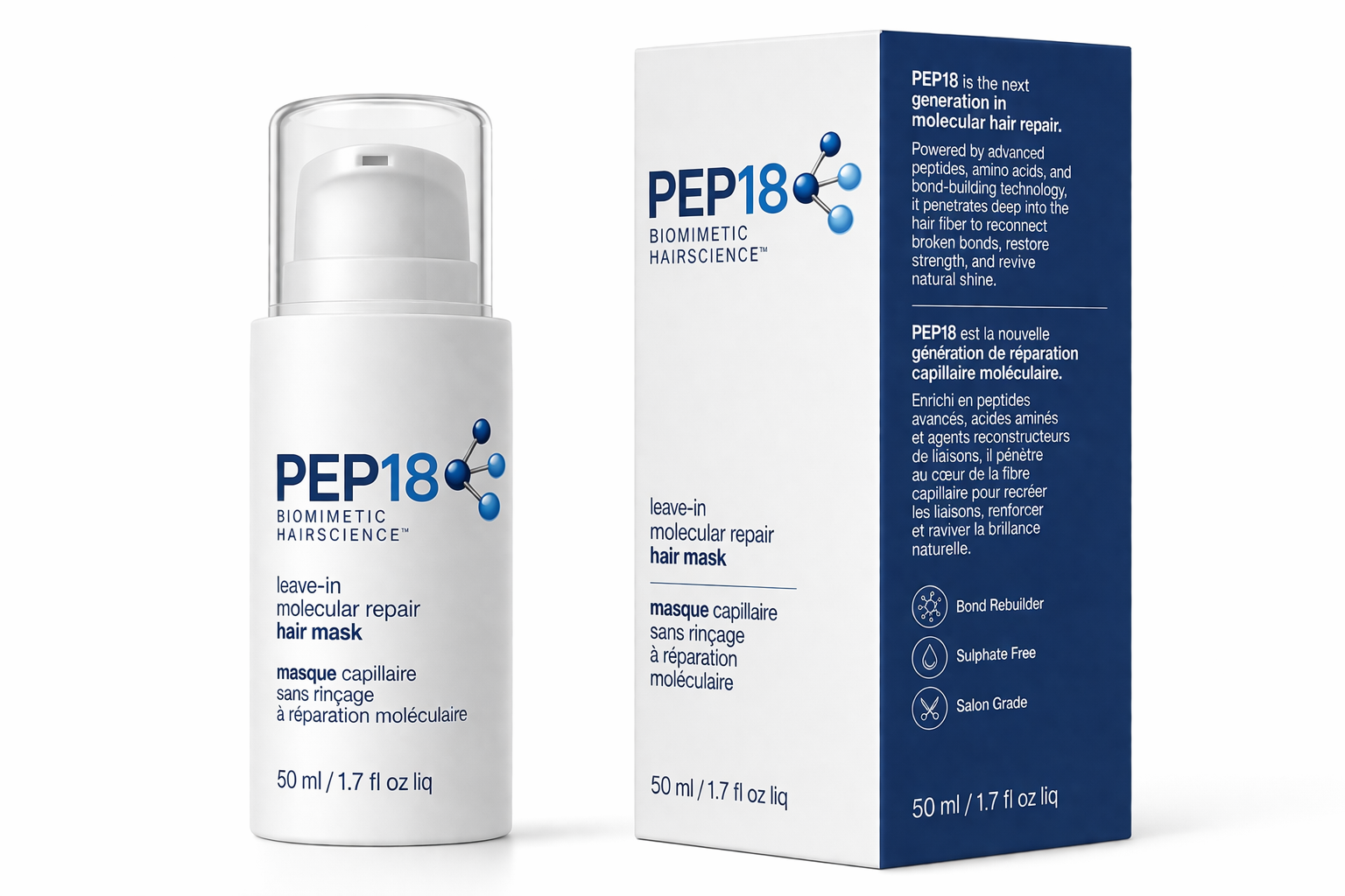 PEP18 Leave-In Molecular Repair Hair Mask